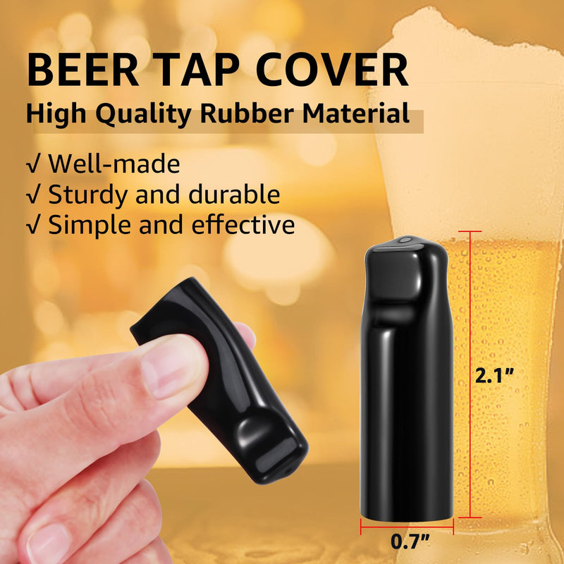 Beer Tap Cover Draft Beer Faucet Cap, 10 Pieces Beer Tap Plug Keg Tap Kit Rubber Tap Soother Sanitary Covers Beer Nipple For Most Standard American Draft Beer Faucet, Kegerator Accessories
