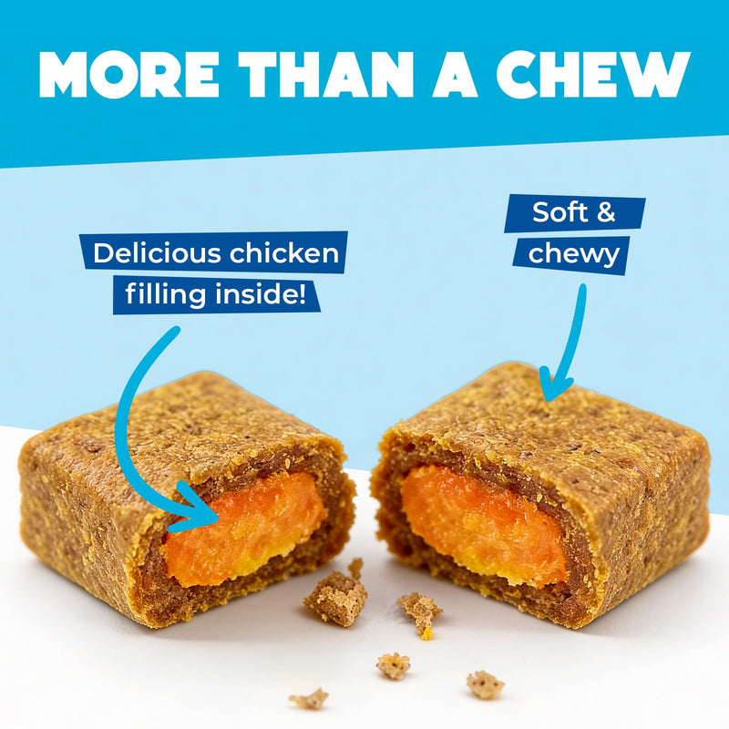 Probiotics for Dogs Chews 300PCs - Digestive, Gut Health & Diarrhea Support - US Formula with Dog Probiotics, Enzymes & Natural Ingredients - Crunchy & Creamy Chicken