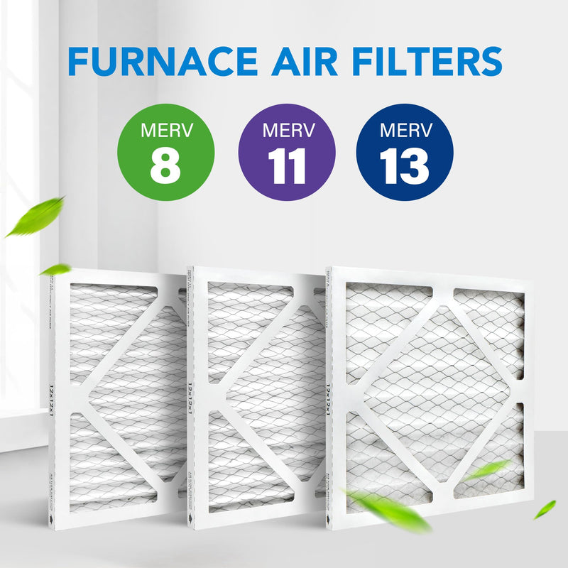 LotFancy 12x12x1 Air Filter MERV 11 6-Pack, Electrostatic Pleated AC Furnace Air Filter, Captures Dust, Smog & Pet Dander, Actual Size: 11.75"x11.75"x0.75"