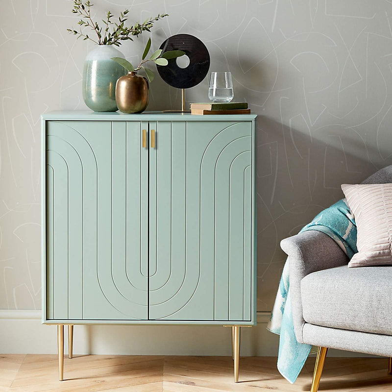 goldenwarm 10 Pack Gold Cabinet Knobs Brushed Brass Drawer Knobs Gold Dresser Hardware - LS201GD Single Hole Handles for Kitchen Cupboard Doors Closet Hardware 2in Overall Length ‎Brushed Brass