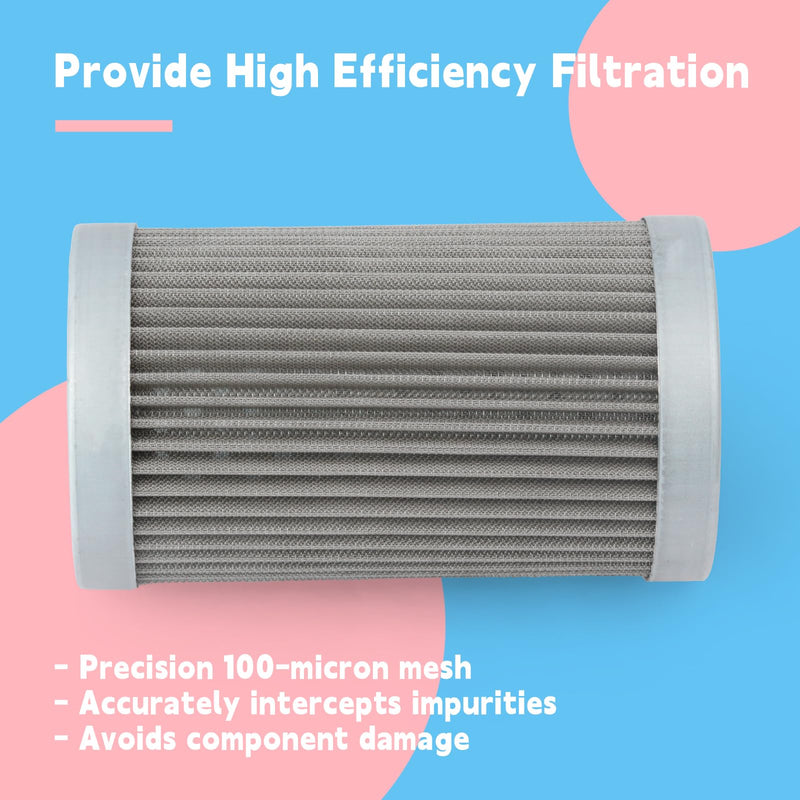 100 Micron Wire Mesh Filter Compatible with Lenz DH-750 DH-1000 Medium Pressure in Line Filters Part Replace 5062-100 5062-100V