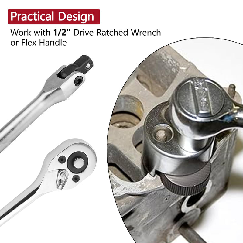 LCGP Stud Extrator Tool, Stud Remover Fit for 1/4" to 3/4" (6 to 19mm), Ideal Stud Extractor for Broken, Seized Nuts, Grip Damaged Bolts 1/4-inch to 1/2-inch (6mm to 12mm) Studs