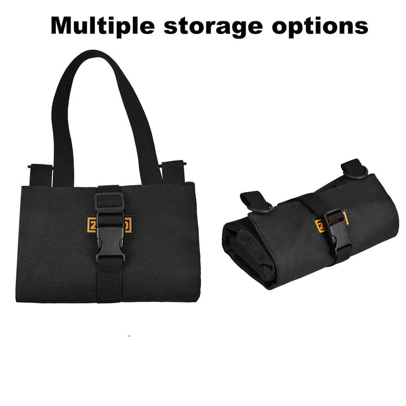 ZIBOO C20 Heavy Duty Portable Foldable Roll Up Tool Bag Organizer, Industrial Multimeter Accessories bag Fits Compatible with FLUKE, Compatible with Fieldpiece, Compatible with Klein Tools ZIBOO C20