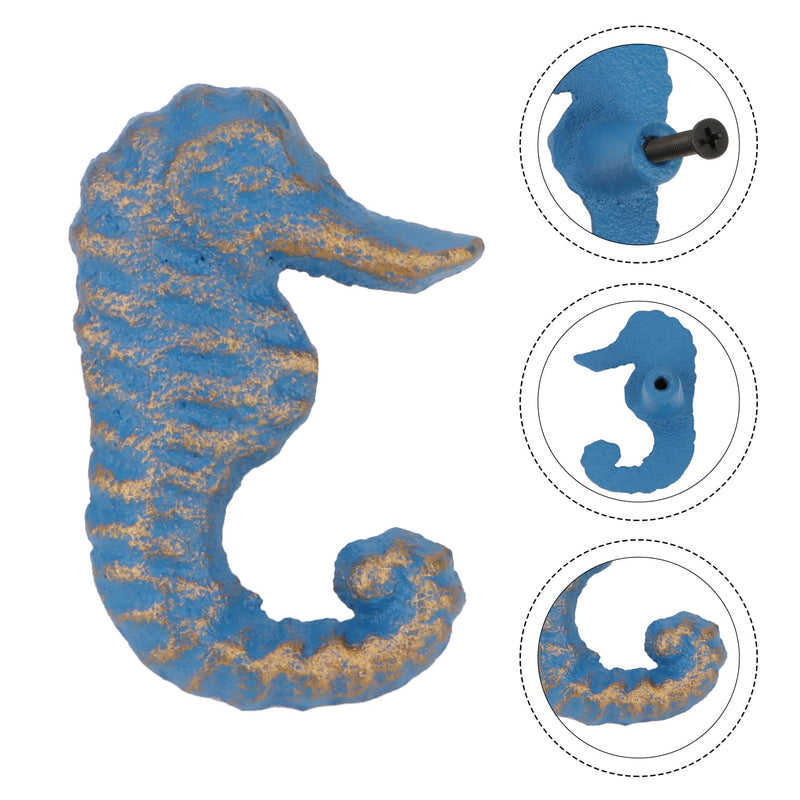 Ocean Coastal Theme Cabinet Knobs Starfish Drawer Knobs Beach Kitchen Knos for Cabinets Blue 8Pcs