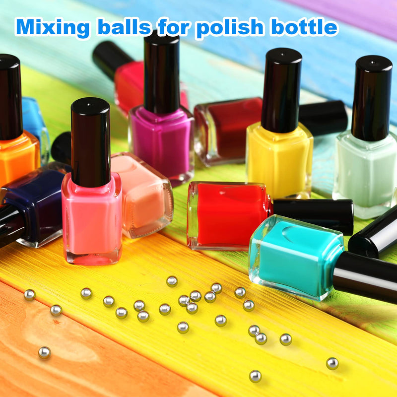 PAGOW 200 Pcs Paint Mixing Balls Nail Polish 316 Stainless Steel Bearing Balls, 3.5mm/apr. 0.14” [200pcs] 3.5mm