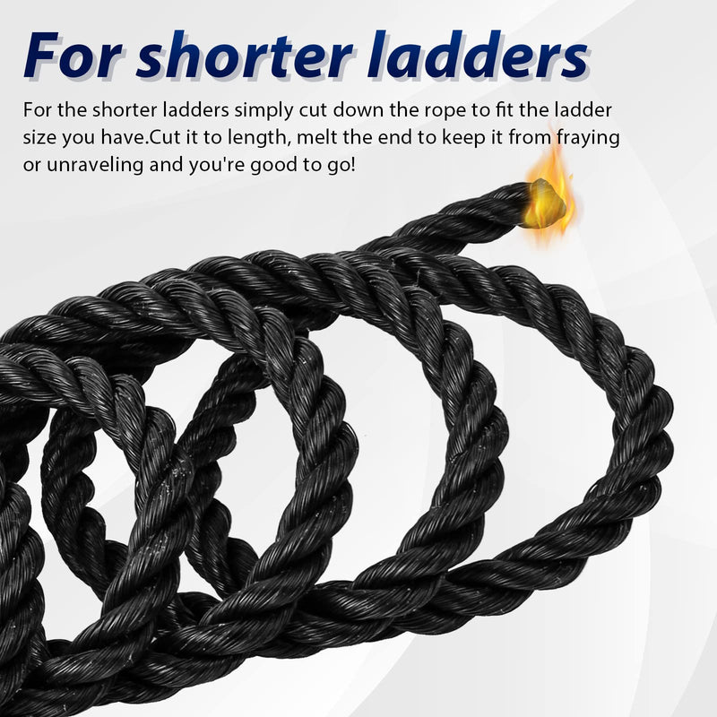 Extension Ladder Rope Replacement Compatible with Werner AC30-2 Extension Ladder Replacement Ropes Part Accessories for All Extension Ladders Up to 40 Foot with Single Pulley - 1 Pack