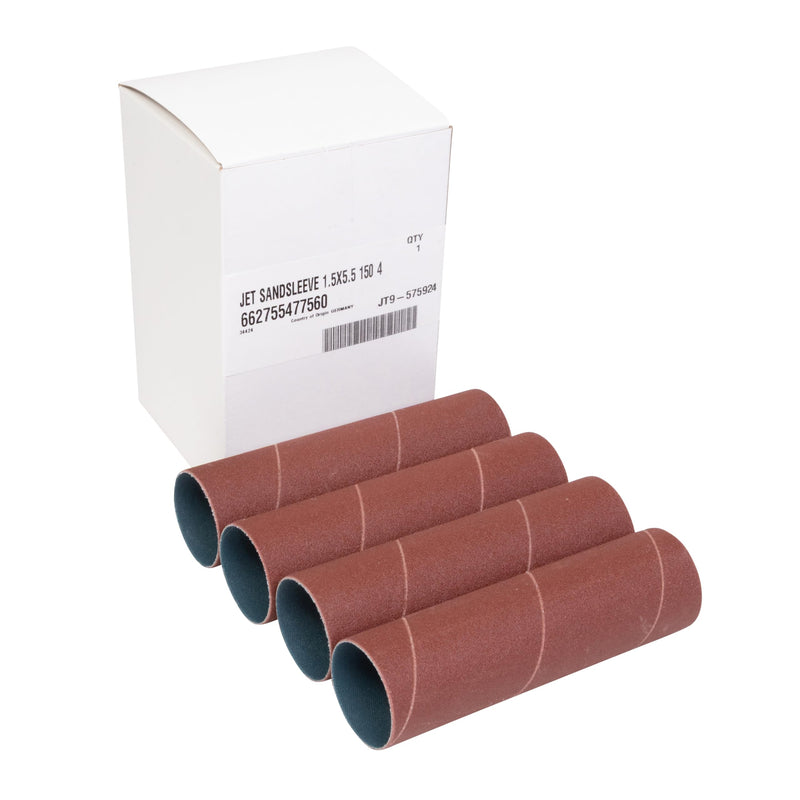 JET 1-1/2" x 5-1/2" Sanding Sleeves, 150 Grit (575924) 1-1/2 in. Dia.