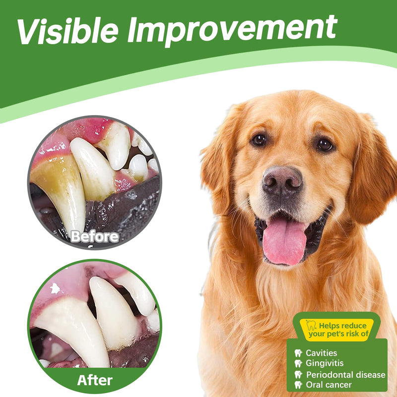 Teeth Cleaning for Dogs & Cats - Dental Care Finger Wipes to Remove Bad Breath - Dog Tooth Brushing Kit - Cat Toothbrush Plaque and Tartar Remover - 50 Count - PawsPlanet Australia