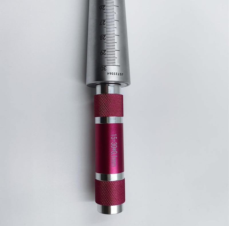 Hole Tapered Ruler, Calliper Gauge，Wide Application Taper Aperture Gauge,Round Hole Measuremen,Aperture Tester(15-30MM) 15-30MM