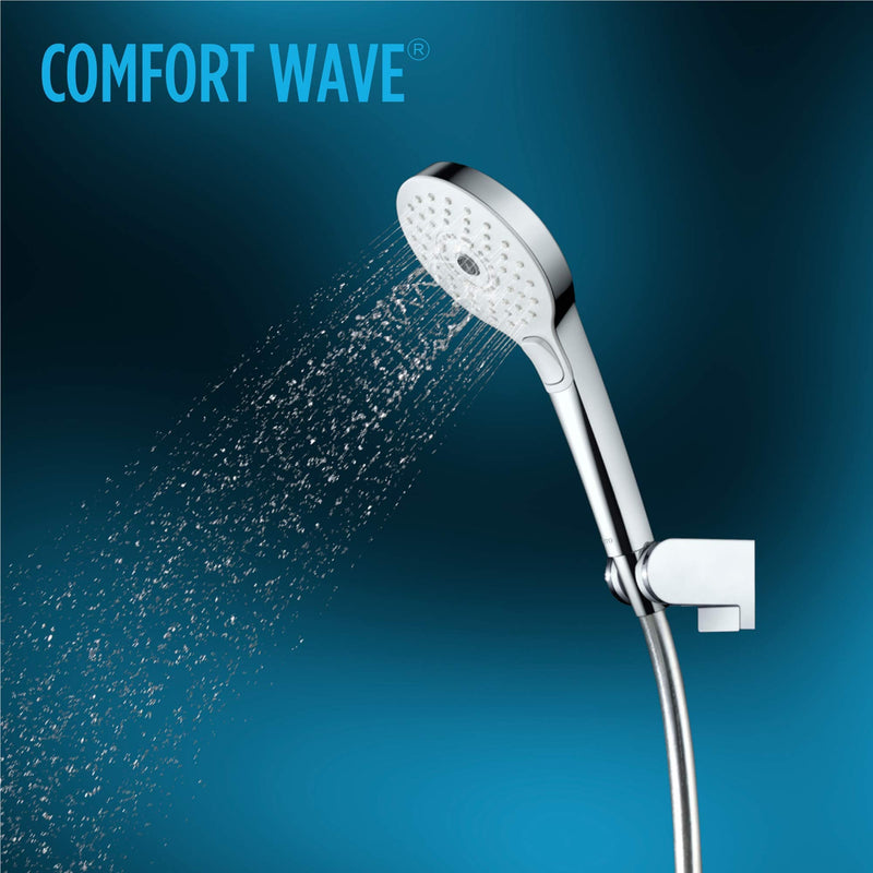 TOTO G Series 1.75 GPM Multifunction 4 inch Square Handshower with ACTIVE WAVE, COMFORT WAVE, and WARM SPA, Polished Chrome - TBW02015U4#CP Multi Spray