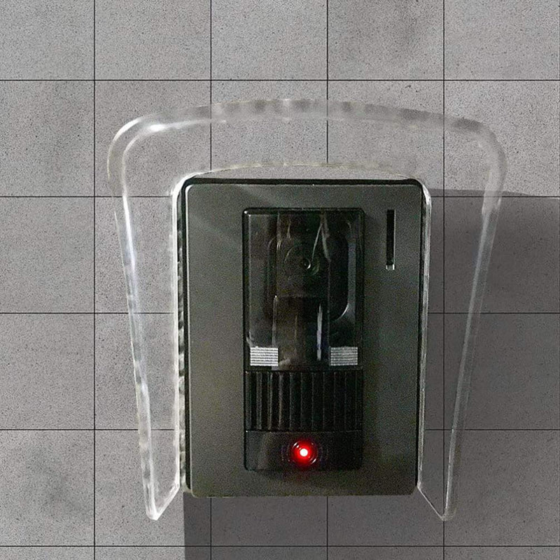 Scicalife Waterproof Doorbell Rain Cover Clear Plastic Protective Shield for Small Access Control Machines Keypad Locks and Attendance Devices Outdoor Weather Resistant