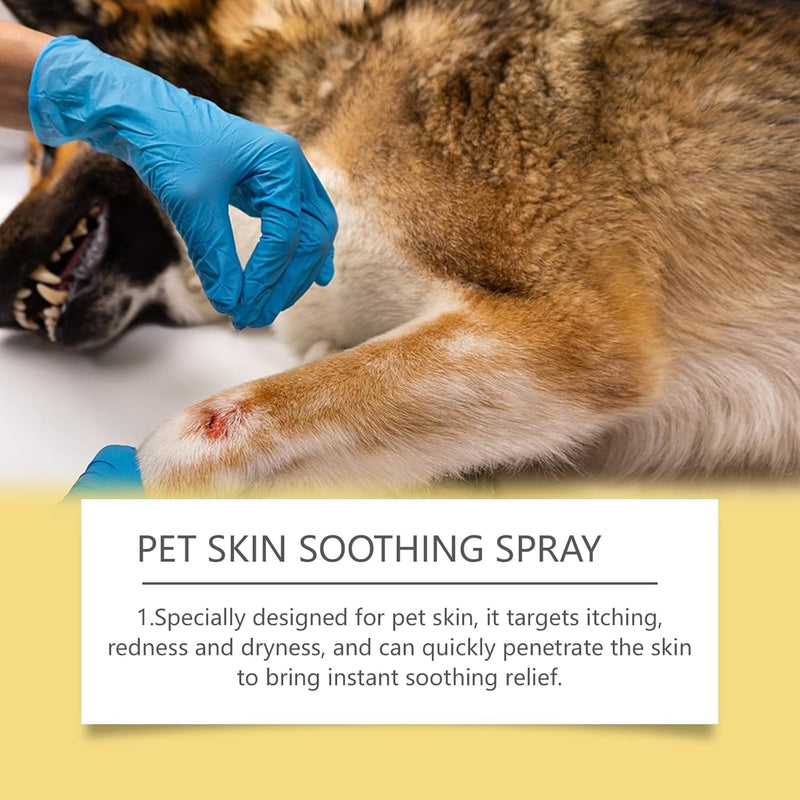 Pet Skin Treatment Spray for Dogs and Cats- Nature Soothing Solution for Itchy Skin, Reduces Scratching- 2Pcs
