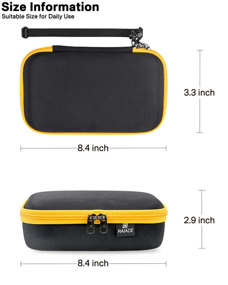RAIACE Hard Storage Case Compatible with Franklin Sensors ProSensor 710PRO / for 710 Professional Stud Finder, With Mesh Pocket for Accessoires. (case only) - Black