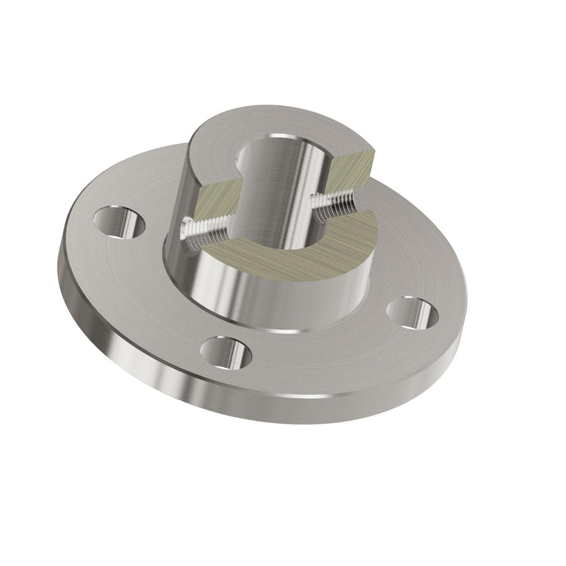 8mm(0.31-Inch) Flange Shaft Coupling, Rigid Coupling Motors Guide Support Coupler, High Hardness Connector Flanged Mount for DIY Model Motors Coupler with Set Screws & Wrench，Sliver 8mm ID-16mm OD