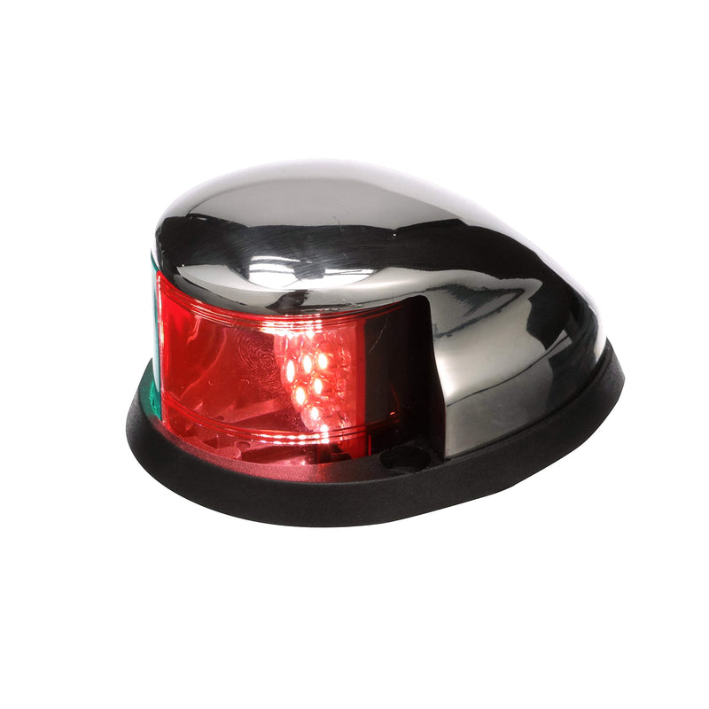 SEACHOICE LED Bow Light, Marine Navigation, Chrome Bi-Color, 2-Mile Visibility for Sail or Powerboats Under 66 Feet