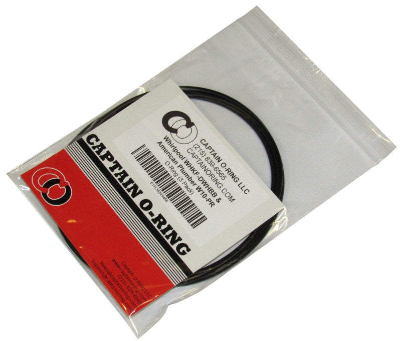 Captain O-Ring - Replacement O-Rings for Whirlpool WHKF-DWHBB (WHKF-C9) & American Plumber W10-PR (W10-OR) (3 Pack)