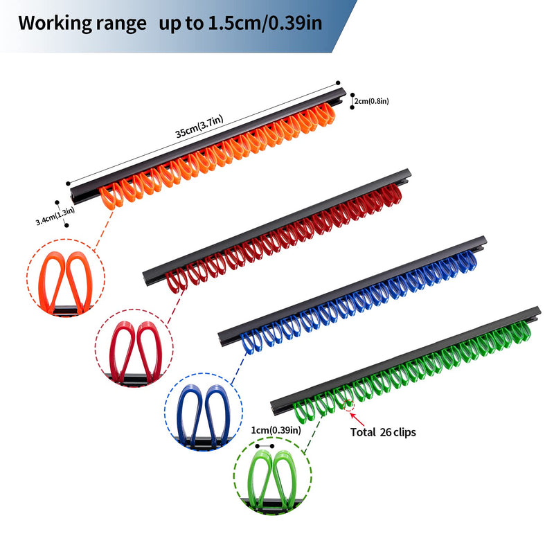 3-H Screwdriver Organizer,Tool Holder,Tool Organizer Wall Mount for Wrench Plier Screwdriver Organization 2black1red1green1blue1orange