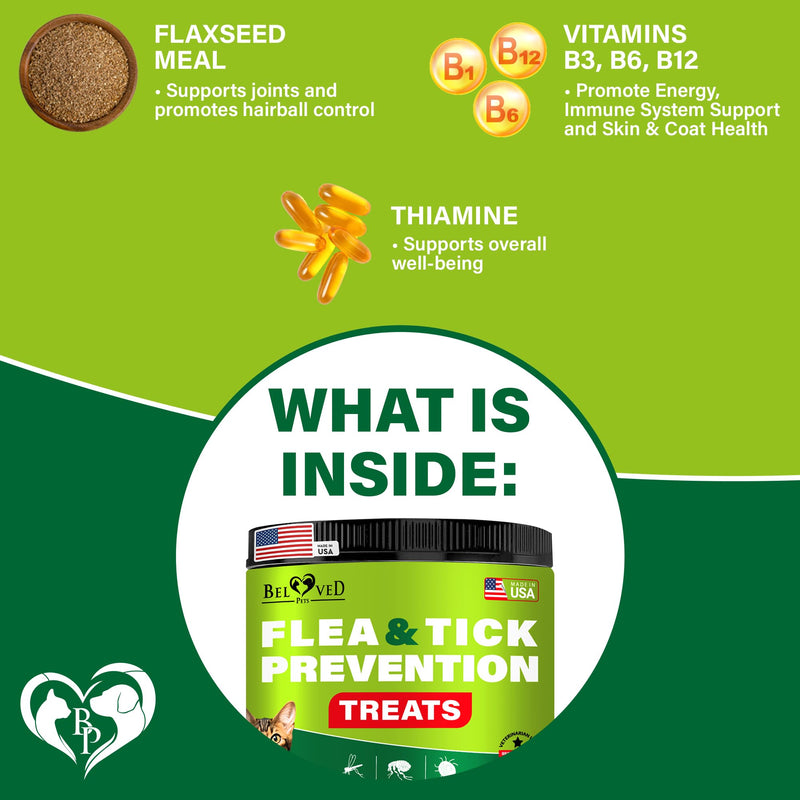 Flea and Tick Prevention Chewable Pills for Cats - Revolution Oral Flea Treatment for Pets - Pest Control & Natural Defense - Chewables Small Tablets Made in USA (Salmon Fish (for Cats)) - PawsPlanet Australia