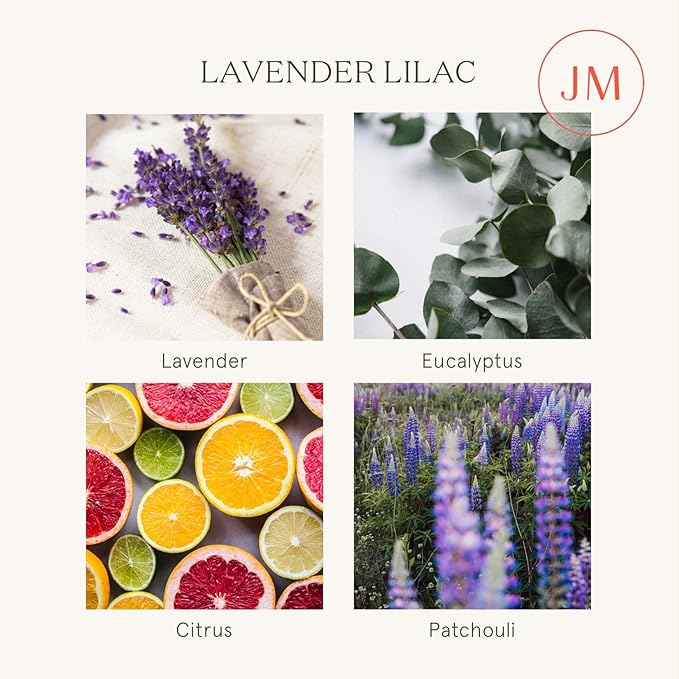 LA JOLIE MUSE Scented Candle Jar Candle Lavender Lilac 230g Burning Time About 55 Hours Home Fragrance Candle Gift - NewNest Australia