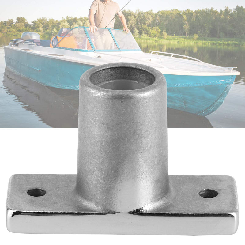 Qiilu Top Mount Rowlock Socket, 316 Stainless Steel 1/2 Inches Shank Top Mount Rowlock/Oarlock Socket for Marine Yacht