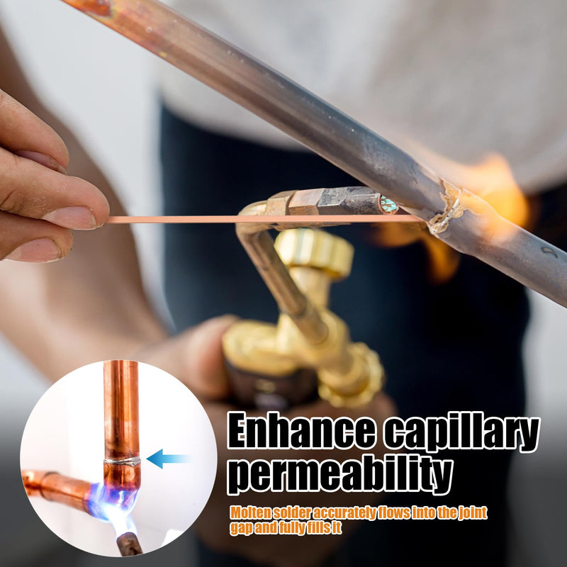 50 Sticks 15% Silver Brazing Rods AWS BCuP-5 15% Silver Solder Phos Copper Brazing Alloys Flat Welding Rods 0.050"x1/8"x10" for HVAC Refrigeration Air Conditioning Cold Storage Equipment (50 Pcs) 50 PCS - Flat Brazing Rods