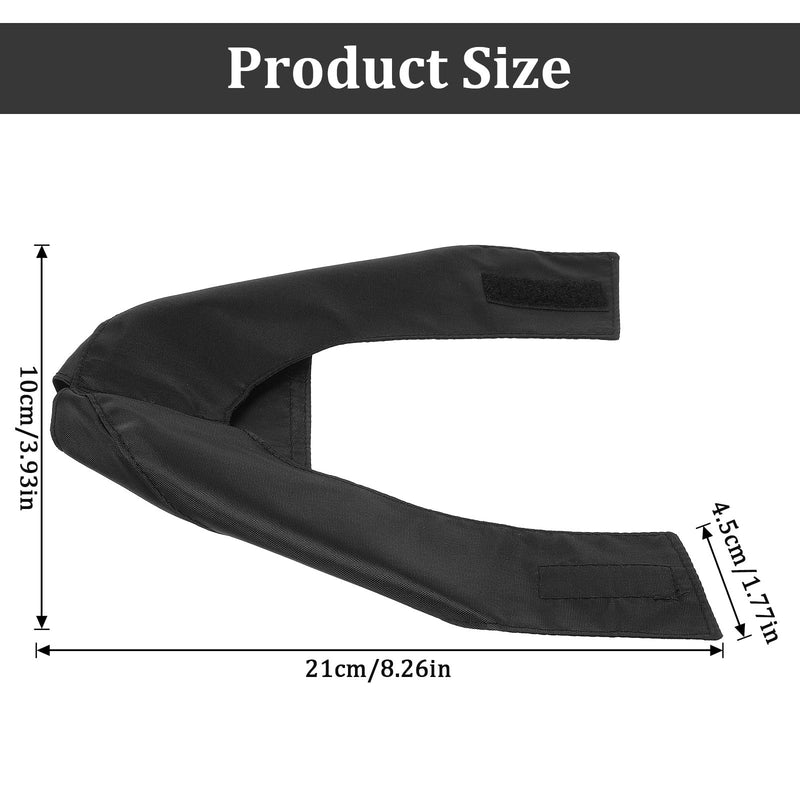 Eye Patch for Dogs, Nylon Dog Blindfold with Anxiety,8.27 X 8.27 X 1.77 in Dogs Eye Cover for Grooming,for Small and Medium-Sized Pets,Pet Head Cover for Nail Cutting, Black