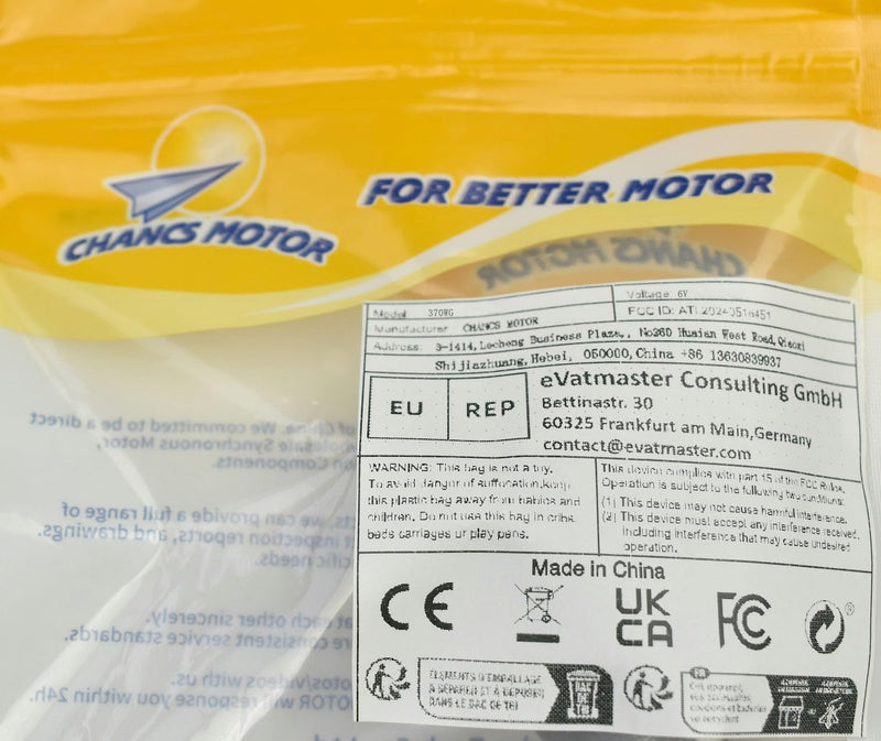 370WG DC Worm Gear Motor 6V DC 30RPM Self-Locking Reversible Reducer Electric Motor ‎6V