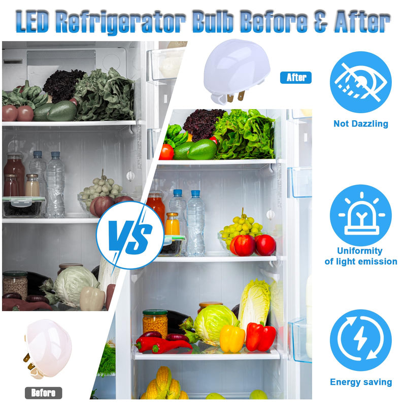 Earthtec W11251749 W11602886 Replacement for Whirlpool Freezer Refrigerator LED Light Bulb Compatible with Kenmore Amana W11468934 W11449273 W11520324 W11549780 AP6986570 AP7192759