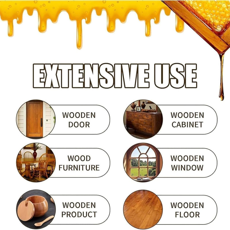 Beeswax Spray Furniture Polish Spray, Natural Micro-Molecularized Beeswax Spray Cleaner with Sponge & Towel for Wood Furniture, Restores Shine and Protects Surfaces - NewNest Australia