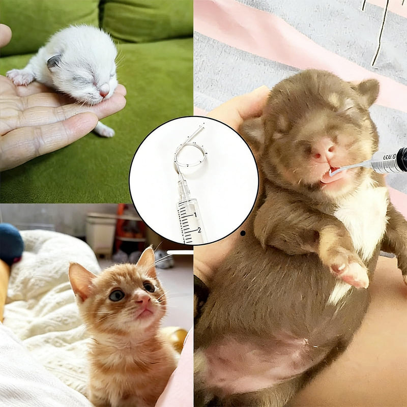 Baby Bird Feeding Syringe Set, Pet Parrot Milk Feeding Syringe with Tubes, Parrot Feeding Tubes Measuring Tools for Feeding Pets Scientific Industrial Labs… (10ml +10ml +12ml White) 10ml +10ml +12ml White