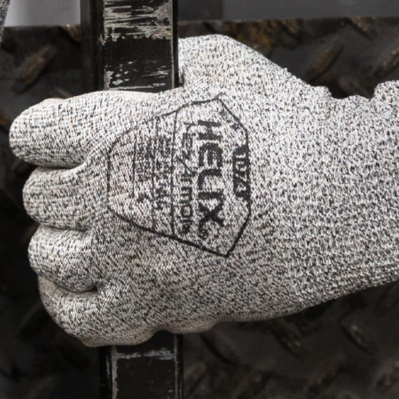HexArmor | General-Purpose | Abrasion and Cut-Resistant | Breathable | Safety Work Gloves | Helix Series 1074 | A4 Cut-level Polyurethane Palm Medium 12-pack