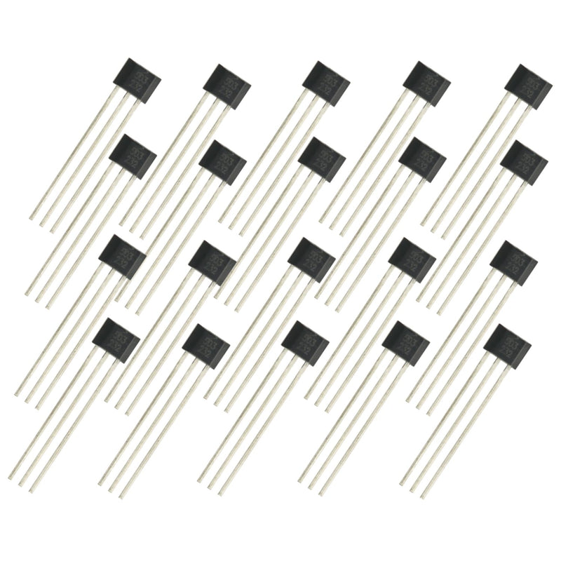 20Pcs AH3503 Hall Effect Sensor TO-92 Linear Hall Element Effect Sensor Circuit Magnetic Detector