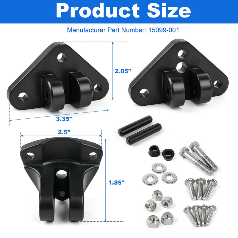 Actuator MOUNTING Bracket 15099-001 Replacement Kit 15099-001, Black