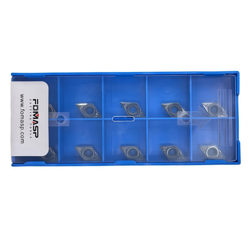 DCGT21.51 / DCGT070204-LH Carbide Turning Inserts for Aluminum Cutting Turning,10 PCS.
