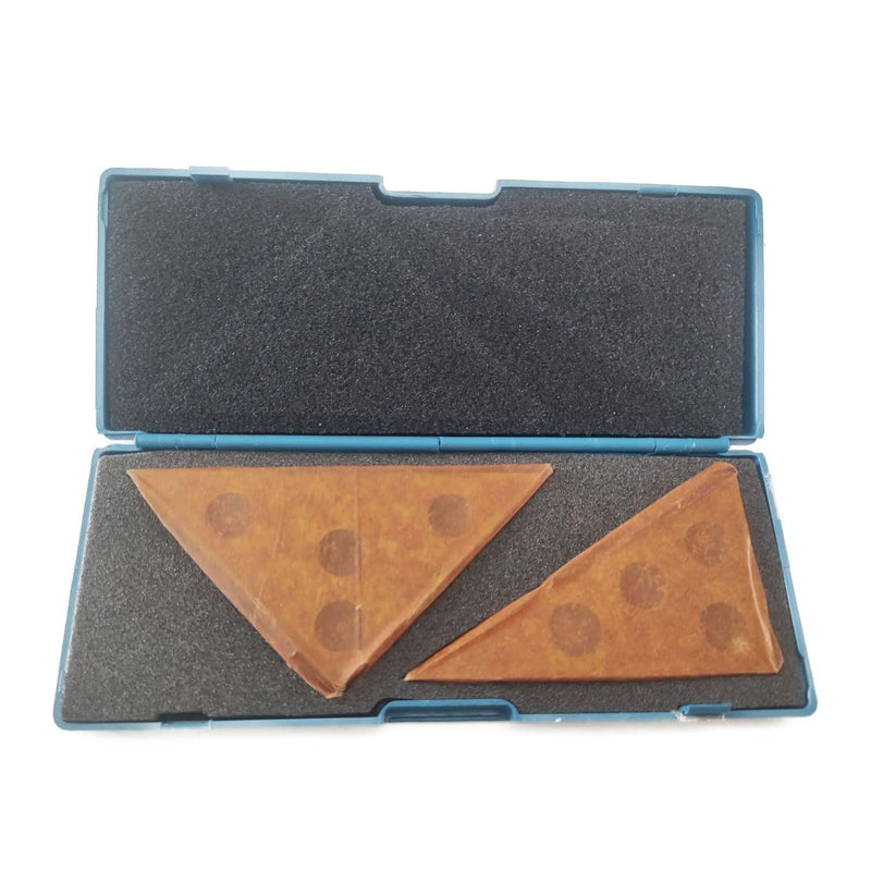 Precision Angle Block Set Solid Angle Plate Set, 30-60-90 Degree&45-45-90 Degree Machinist Tools Milling Ground Gauge Angle Gage Inspection Block Set (2 Pcs Triangle Angle Block) 2 Pcs Triangle Angle Block