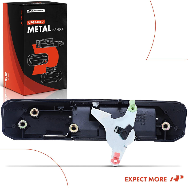 A-Premium Upgraded Metal Tailgate Handle Liftgate Latch Handle with Camera Hole Compatible with Toyota Tacoma 2009-2015, Primed Black, Replace# 69090-04020-PTM-MT