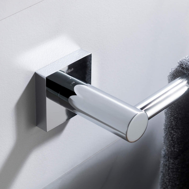 KRAUS Ventus Bathroom Towel Bar, Chrome Finish, KEA-17725CH