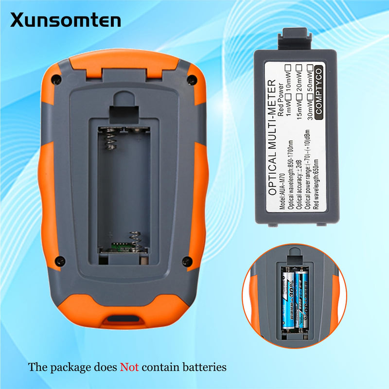 Portable Optical Fiber Power Meter & Visual Fault Locator, 2pcs | Fiber Optic Tester 4 in 1, OPM & VFL-10 & LED Lighting & RJ45 Tester, Range: (-70) dBm ~ (+10) dBm