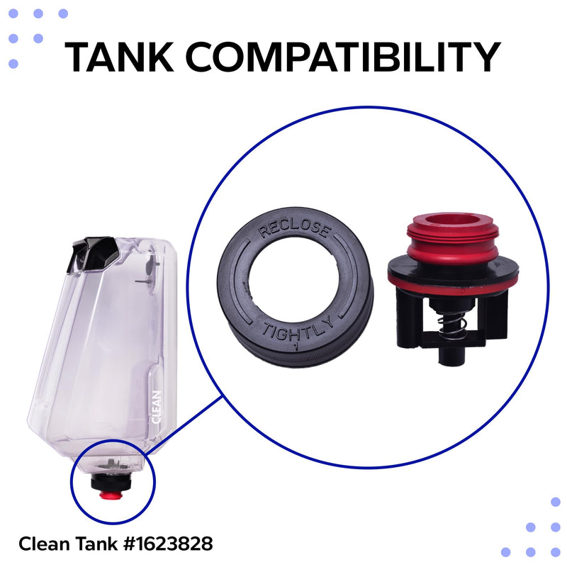 Replacement Clean Tank Cap for Bissell TurboClean PowerForce PowerBrush Carpet Cleaners - Fits Models # 2987, 2806, 28062, 28068, 29878, and 29879,