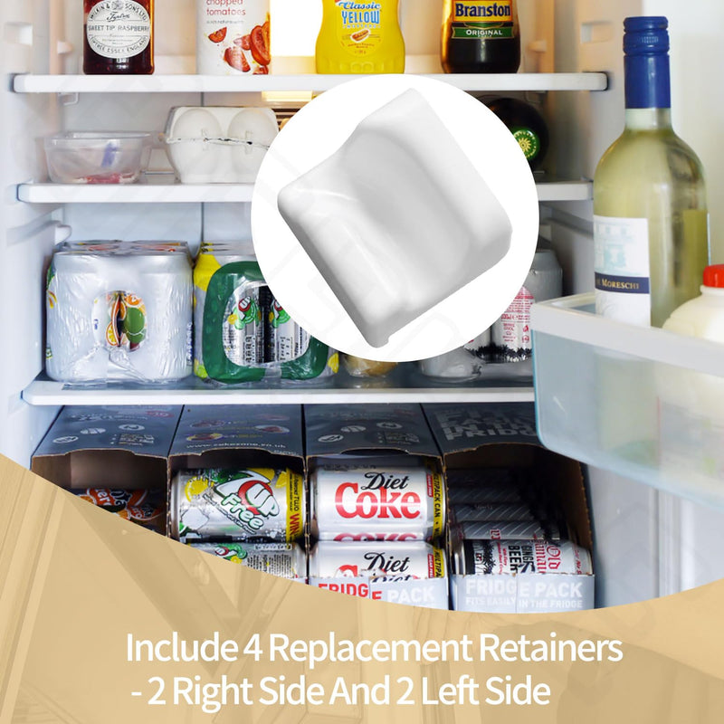4 Pack Freezer Basket Retainer 7009399 for Sub Zero Freezer Lower Basket APS 5029 611 650 BI-30U BI-30UG 611G BI-30U - 2 Right Side and 2 Left Side