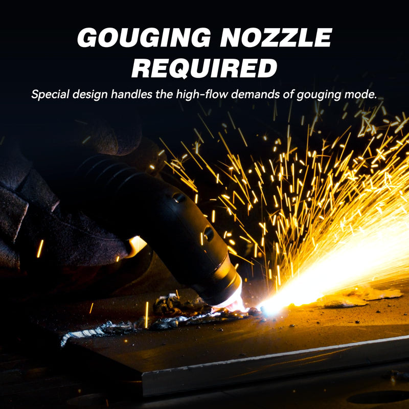 ARCCAPTAIN IPT60 Plasma Gouging Nozzle Consumables for Plasma Cutter, Compatible with CUT60 NON-HF & CUT55 MP, 23 Pcs