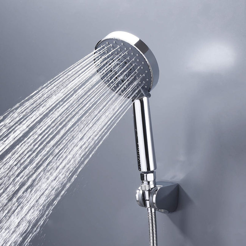 KES Shut Off Valve Brass Shower Head Valve with Handle Lever G1/2 Water Flow Control Valve Regulator Chrome, K1140B-CH