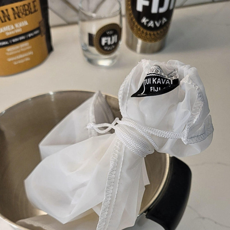 KAVA STRAINER FILTER BAG | 75 Micron Nylon Commercial Food Grade Quality | BPA-Free | Nut Milk Bag | 10 x 12 inch | Durable Multiple Usage | Reusable | Washable | Environment friendly packaging
