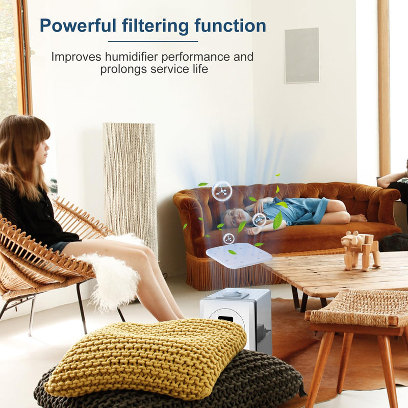 LV600S Humidifier Filter Pads 30 Pcs Mineral Absorption Pad Fit for LEVOIT LV600HH Humidifiers