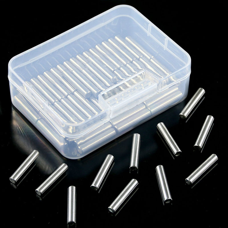 Swpeet 50Pcs 5mm x 25mm Dowel Pin Shelf Support Pegs, Stainless Steel Polished Nickel Shelf Support Pin Fasten Elements Perfect for Fixing a Component's Position Join Components Dowel Pin - 50Pcs