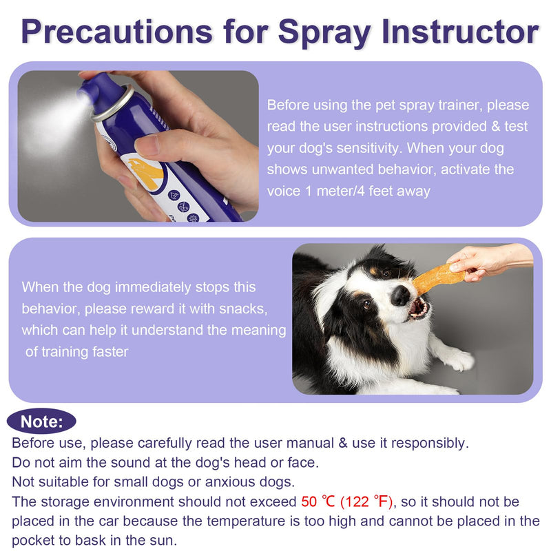 KDSZJDV Corrector Spray Dog Trainer 6 Pack 80ml Dog Corrector Spray to Dogs from Stopping Unwanted Behaviors Pet Trainer Spray, Barking, Jumping, Stealing Food, Safe, Humane & Effective