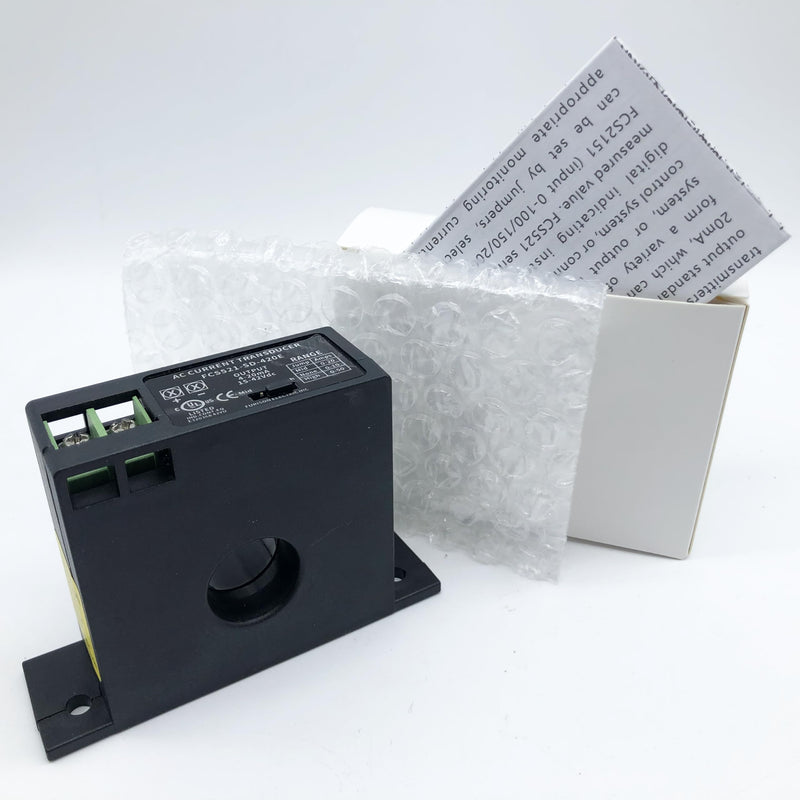 Current Transmitter, FCS521-SD-420E Current Transducer Transmitter Transformer Sensor AC Current Converter 0-50A