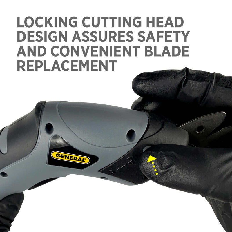 General Tools Cordless Electric Craft Scissors #ES1-Q with 2 Blades and Charger