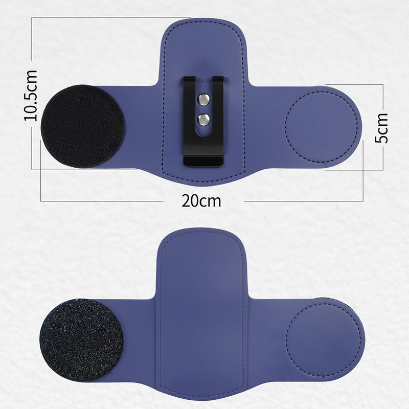 MaiWieel-Stethoscope Holder Clip,PU Leather Stethoscope Hip Holder for 3M Littmann,for MDF Stethoscope,Lightweight Portable Stethoscope Holster for Nurse,Doctor (Navy Blue) Navy Blue