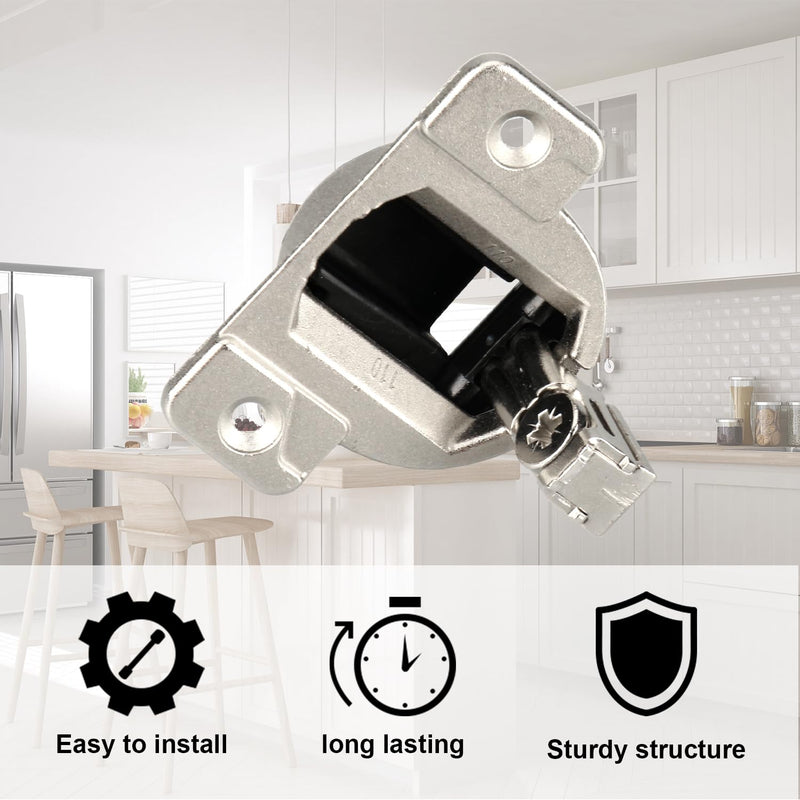 Replacement for Blum 110 Degree Screw-in Compact 33 Hinge, 8-Pack, Cabinet Door Hinges to Replace Original Blum Cabinet Hinges, Blum 110 Cabinet Hinges(Mounting Plate Not Included)